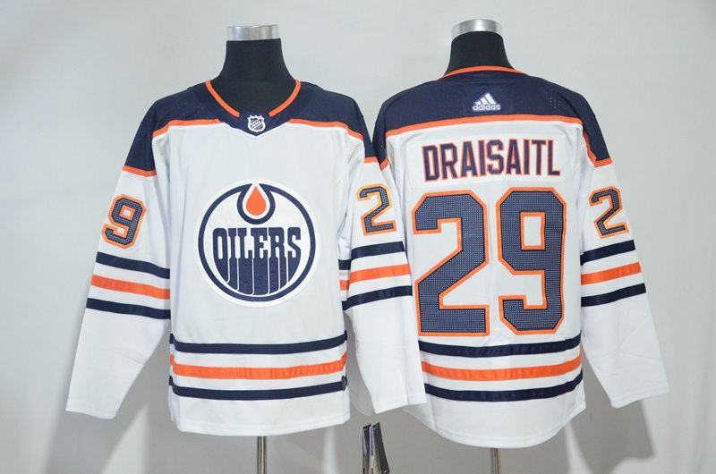 Men Edmonton Oilers #29 Leon Draisaitl White Adidas Hockey Stitched NHL Jerseys->edmonton oilers->NHL Jersey